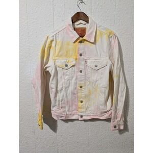 Vintage Fit Levi's Trucker Jean Jacket Tye-dye Small
